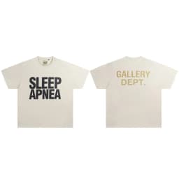 Gallery Dept Summer High Street Letter Print Loose Cotton T-Shirt
