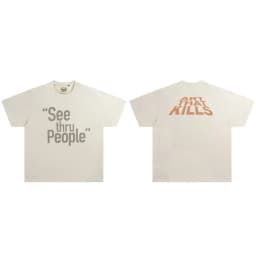 Gallery Dept Summer High Street Letter Print Loose Cotton T-Shirt