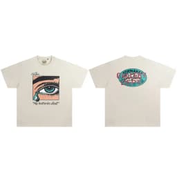 Gallery Dept Summer High Street Letter Print Loose Cotton T-Shirt
