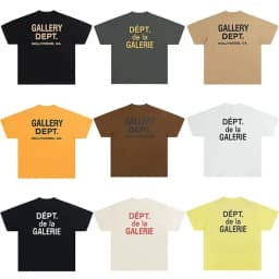 Gallery Dept Summer High Street Letter Print Loose Cotton T-Shirt