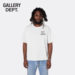 Gallery Dept Summer High Street Letter Print Loose Cotton T-Shirt