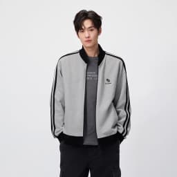 Semir Men Jacket Track Stripe Colorblock Letter Embroidery Loose Stand Collar Casual Autumn Outerwear Daily Wear 2026