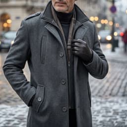 New Men's Autumn/Winter Trench Coat - Double-Layered with Multi-Pockets | Practical Streetwear & Business Casual Jacket Mans