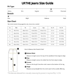 UP.THE Men Dark Raw Denim Baggy Wide Leg Jeans, Y2K Oversized Loose Curved Spliced Eyelet Denim Pants, Industrial Streetwear Trousers for Daily Outfits