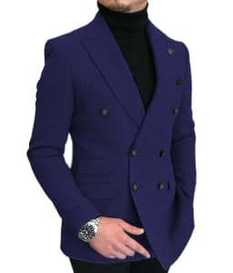 Formal 2025 New Burgundy Red Grey Lapel Tux Men Slim Fit Suits Coat Jacket Custom Made For Wendding Party Woolen cloth