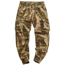 Autumn New American Retro Comfortable Camouflage Stretch Cargo Pants Men's Fashion Loose Multi-pocket Straight Casual Trousers