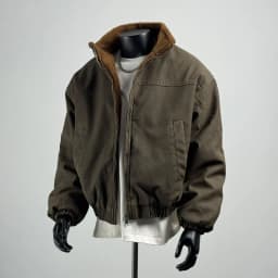 KIDWHXR Winter Men Jacket Thicken Fleece Warm Stand Collar Male Cargo Coat Loose Long Sleeve Zipper Man Casual Outerwear