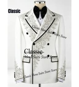 Customized Diamond Gem Men suits For Evening Groom Formal Corset Crystal Male Prom Party Simple Blazer 2 Pieces Set Tuxedos Slim