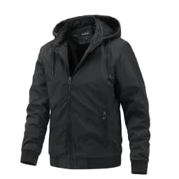 Autumn Mens Hooded Jacket Casual Thin Cotton-padded Windproof Sport Clothes for Men Removable Cap Outdoor Hoodies Coats