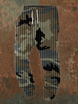 Men's casual jogging pants with drawstrings and Halloween skull prints, suitable for outdoor wear, autumn and winter fashion
