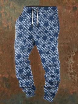 Men's casual jogging pants with drawstrings and Halloween skull prints, suitable for outdoor wear, autumn and winter fashion