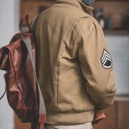 Maden Men's Vintage M1942 Tank Jackets Lightweight and Thicker Versions Khaki Coat Zippered Tapered Hem Outwear for Men