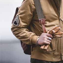 Maden Men's Vintage M1942 Tank Jackets Lightweight and Thicker Versions Khaki Coat Zippered Tapered Hem Outwear for Men