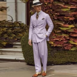 Linen Fabric Men Suits High Quality Banquet Peak Lapel Formal Occasion Customize 2 Pieces Jacket Pant Male Clothing Fashion