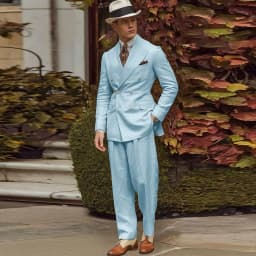 Linen Fabric Men Suits High Quality Banquet Peak Lapel Formal Occasion Customize 2 Pieces Jacket Pant Male Clothing Fashion