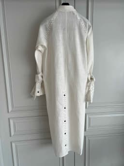TOP-YAMAMOTO original Design 24SS LOOK29 mid-length irregular stitching design shirt