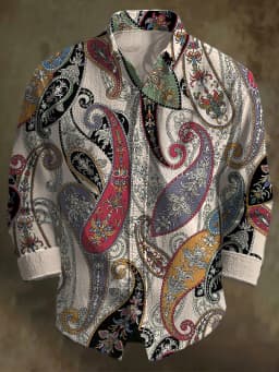 Men's 3D Halloween skull print long-sleeved shirt. Spring and autumn polyester fabric casual everyday wear. Lapel casual shirt.