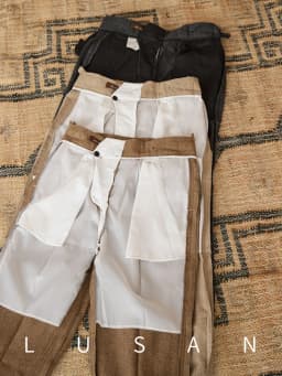 40% Wool Winter Thick Warm Naples Casual High Waist Straight Pants Commuter Retro Men