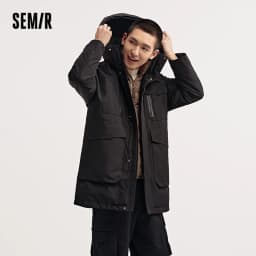 Semir Goose Down Jacket Men Waterproof Windproof Thermal Hooded Thickened 2026inter Man Clothing