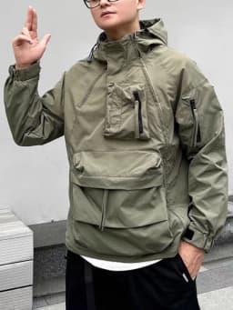 Men Tactical Waterproof Pilot Jackets Windbreaker Cargo Field Outerwear Chic Casual Coat Hoodie Men Hunting Army Clothes A14