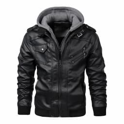 Motorcycle Leather Jackets Man Casual Fashion Motorcycle Coat Slim Fit Lapel PU Jackets Autumn Anti-wind Leather Coat Male