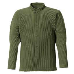 Pleats Japanese Men's Pleated Jacket 2024 Spring New Stand-up Collar Sports Casual Cardigan Versatile Unisex Tops Men Tide