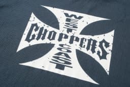 2025 West Coast Chopper Waffle Logo Print Long Sleeve T-shirt American High Street Loose Oversized Vintage Men Cotton T shirt