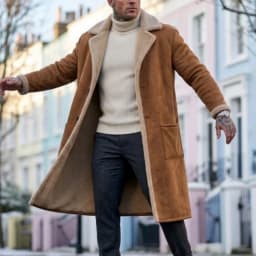 2026 Winter Long Coat Grab Fleecy Casual Coat New Street Fashion Outerwear Overcoat Plus-size Men's Long Windproof Suede  Jacket