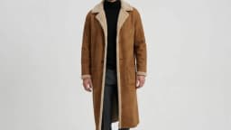 2026 Winter Long Coat Grab Fleecy Casual Coat New Street Fashion Outerwear Overcoat Plus-size Men's Long Windproof Suede  Jacket