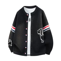 High Quality Men New Long-Sleeved Knitted Cardigan Round Neck Single-Breasted Sweater Coat Leisure Trend Hot-Selling MenClothing