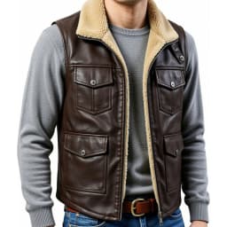 2026 Outdoor Waistcoat Men Leather Vest Middle-aged Outdoor Fishing Summer Vest Casual Thin Tooling Drawstring Sleeveless