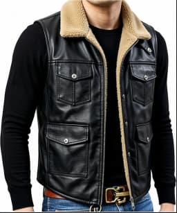 2026 Outdoor Waistcoat Men Leather Vest Middle-aged Outdoor Fishing Summer Vest Casual Thin Tooling Drawstring Sleeveless