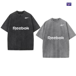 2026 Reebok Men's Summer Sports T-Shirt, Featuring Y2K Retro Fashion Style, in Standard European Size with a Loose Fit.