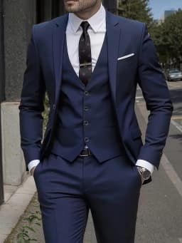Men's Burgundy 2-Piece Suit Set (Blazer + Trousers Only, No Vest Included),Slim Fit Formal Business Wedding Party Jacket & Pants