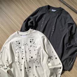 GOLDWIN 0 Series Mens Womens All Over Reflective Graphic Long Sleeve Shirt Round Neck Gorpcore Trail Running Base Top