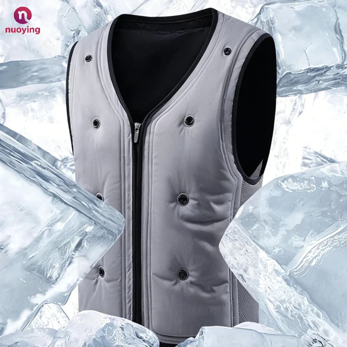 Lightweight Evaporative Cooling Vest, Summer Physical Water Cooling Sleeveless Jacket, Outdoor Physical Refrigeration Air Conditioning Vest