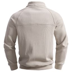 AIOPESIN Men's Winter Thermal Cotton Zipper Sweater Slim Fit Soft Shell Pullover Sweatshirt Luxury Underlayer Top