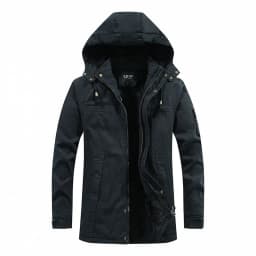 New Winter Men Hooded Long Jackets Fleece Warm Parkas Winter Jackets Good Quality Male Outdoors Casual Winter Coats Size 4XL