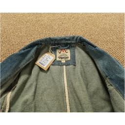 Lapel style workwear retro Fengshui washing old denim jacket top men's pure cotton woven casual single jacket trendy