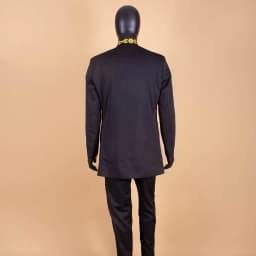 Men's 2 Pieces Suit Elegant Single Breated Slim Fit Embroidery Blazer Pants Set African Clothes Party Wedding A2316025