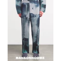 Miyake Pleated Men's Pants, High-quality Dyed Printed Casual Versatile and Fashionable Straight Leg Pants