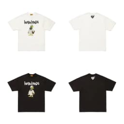 2026 New HUMAN MADE Back cartoon Printed T-Shirt Japanese Bamboo Cotton Unisex Retro Round Neck Short Sleeved Shirt