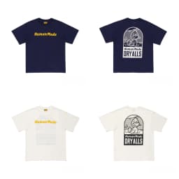2026 New HUMAN MADE Back cartoon Printed T-Shirt Japanese Bamboo Cotton Unisex Retro Round Neck Short Sleeved Shirt