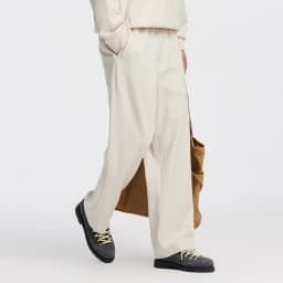 Semir Men Pants Solid Loose Straight Drawstring Knit Soft Touch Casual Style Autumn Trousers Urban Daily Wear 2026