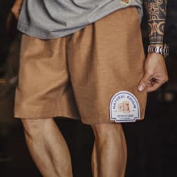 Maden Men's Lyocell Linen Look Shorts Straight Leg Elastic Waist Lightweight Breathable Old Money Casual Summer Male Pants