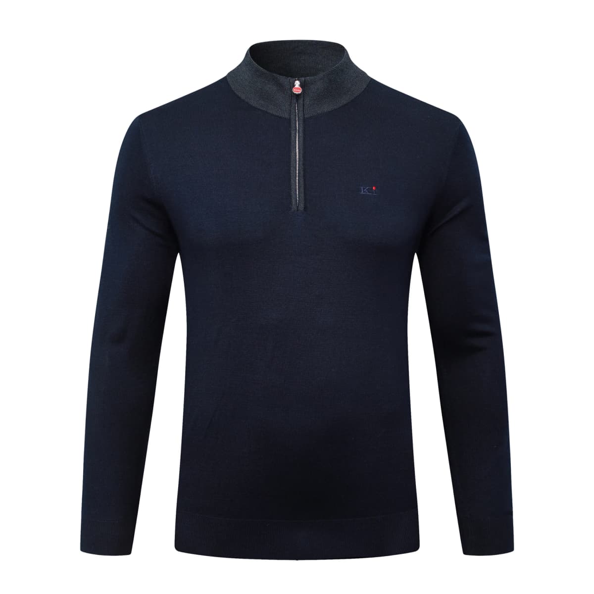 OECHSLI Sweater Wool men's 2025 Autumn Winter new warm zipper elasticity knitting Long sleeves stand collar big size M-5XL