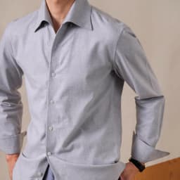 100% Cotton Blend Business Formal Men Shirts Italian Style One-Piece Collar Long Sleeve Shirt Men 2026 Casual Camiseta Masculina