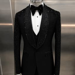 Customized Formal Men Suits 2 Piece Sets Diamond Male Prom Blazer Shawl Lapel Ropa hombre Slim Fit Groom Wedding Tuxedos