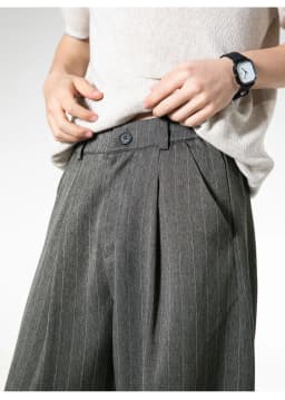Men's Retro Striped Drape Trousers Loose Fit Old Money Style Casual Wide Leg Pants Fall Winter.