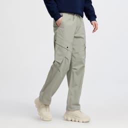 Semir Men Pants Loose Straight Outdoor Cargo Knee Pleat Drawstring Waist Utility Casual Autumn Trousers Daily Wear 2026